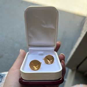 Gold Eagle Cufflinks